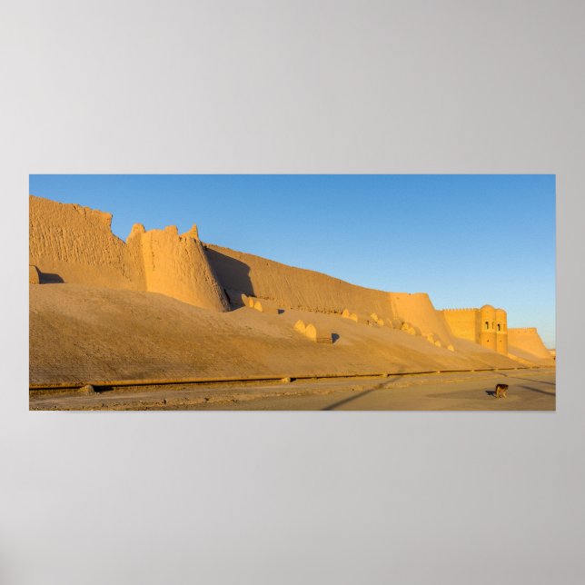 Khiva City Wall - Uzbekistan Poster (Framsidan)