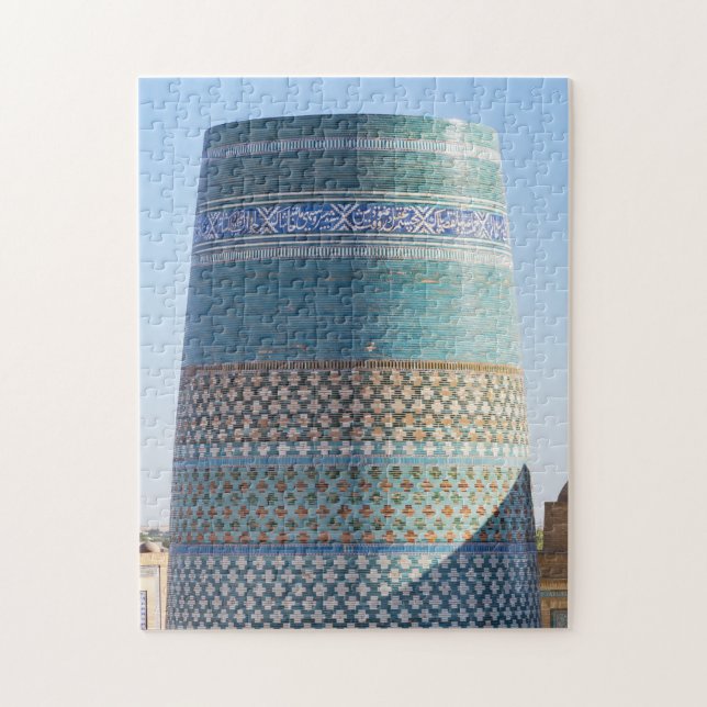 Khiva, Uzbekistan, Asien - Ofärdig Kalta Minor Pussel (Vertikal)