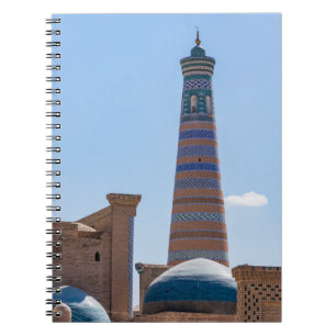 Khiva, Uzbekistan - Islam Khodja Minaret Anteckningsbok
