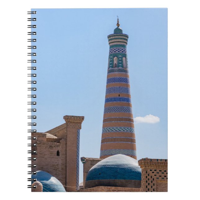 Khiva, Uzbekistan - Islam Khodja Minaret Anteckningsbok (Framsidan)