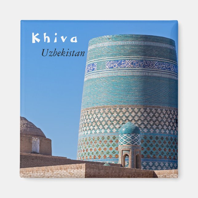 Khiva, Uzbekistan - Islam Khodja Minaret Magnet (Framsidan)
