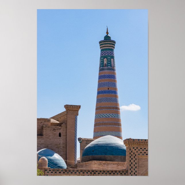 Khiva, Uzbekistan - Islam Khodja Minaret Poster (Framsidan)
