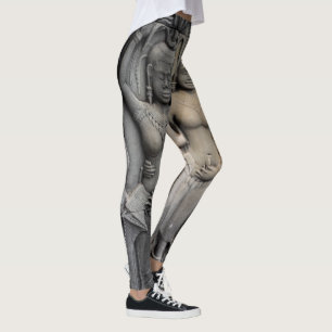 Khmer Devatas från Angkor, Cambodja Leggings