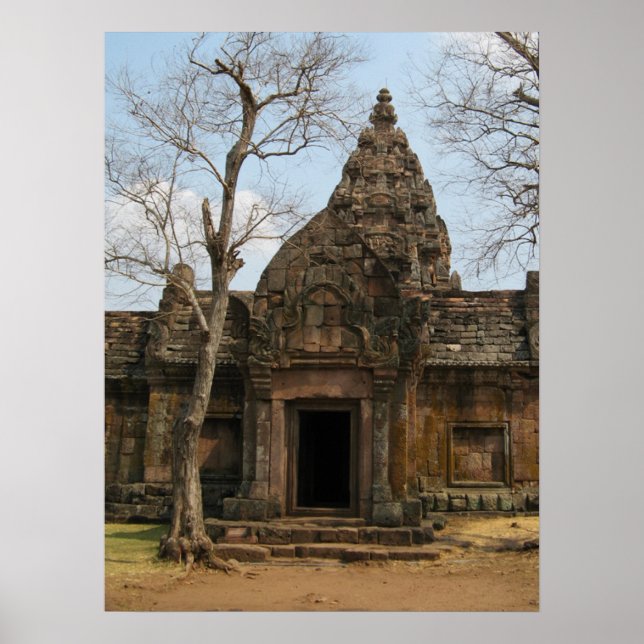 Khmer-fästningen ... Buriram, Isaan, Thailand Poster (Framsidan)