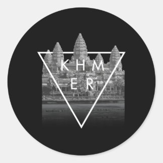 Khmer Kambodjanska Aesthetic Angkor Wat Runt Klistermärke