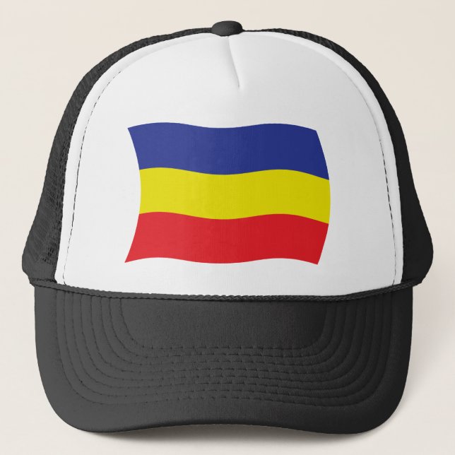 Khmer Kampuchea Krom Flagga Hatt Truckerkeps (Framsida)