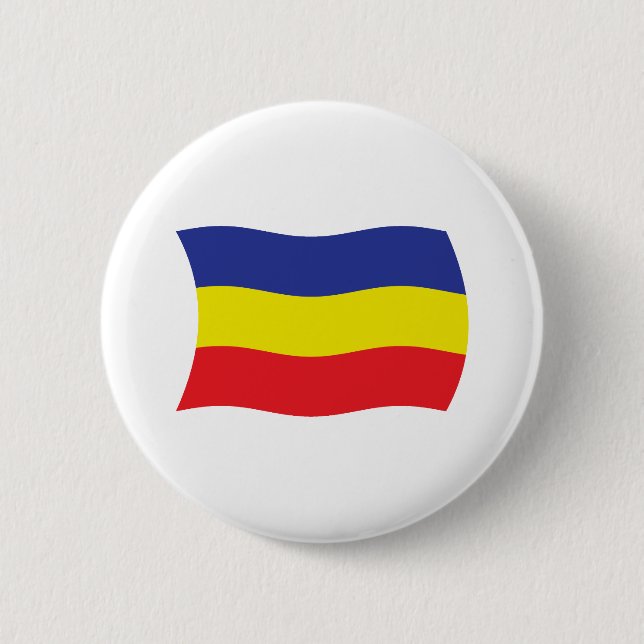 Khmer Kampuchea Krom Flagga Knapp (Framsida)
