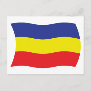Khmer Kampuchea Krom Flagga vykort