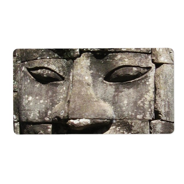 Khmer Stone Ansikte ... Bayon Temple, Kambodja Fraktsedel (Framsidan)