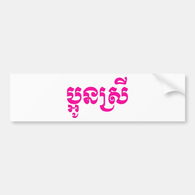 Khmer Young Sister - Aun Srei / ប្ អូ ន ស្ រី Bildekal (Framsidan)