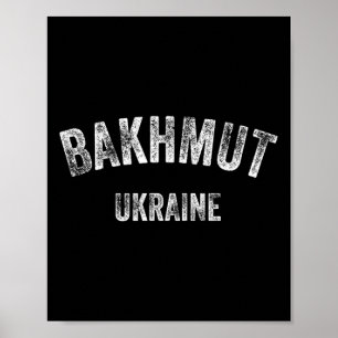 Khmut Ukraina Ukrainsk Flagga Ukraina Resa Minne Poster