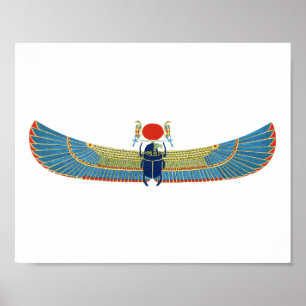 Khnum gud of fertility Ancient Egypten Poster