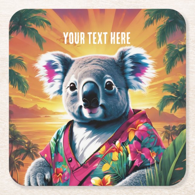 khoala underlägg papper kvadrat (Framsidan)