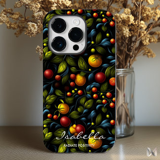 Khokhloma Blommig Telefonfodral med Modern Vridnin