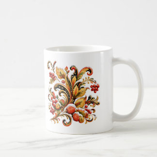 Khokhloma julmugg — Rysk vintersfolkkonst Kaffemugg
