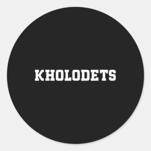 Kholodets Matdesign För Män Kvinnor Barn Rolig Kho Runt Klistermärke