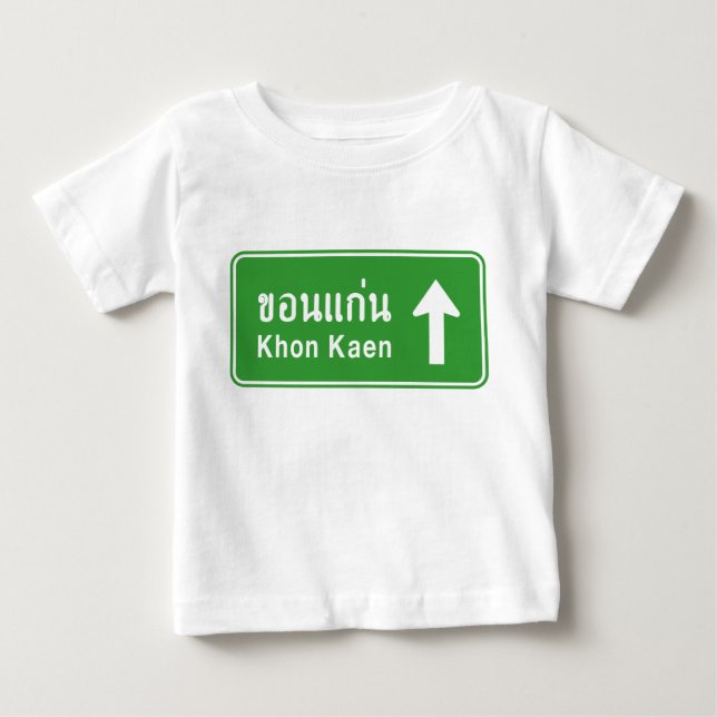 Khon Kaen Ahead ⚠ Thai Highway Traffic Sign ⚠ Tröja (Framsida)