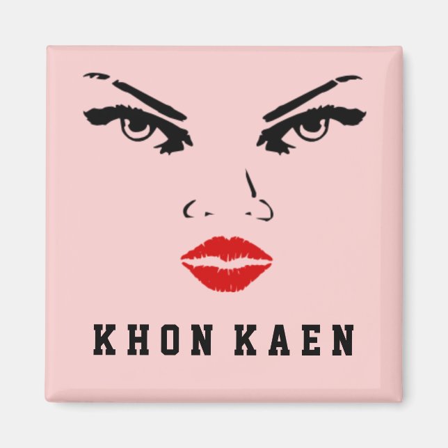Khon Kaen, Thailand Woman Magnet (Framsidan)