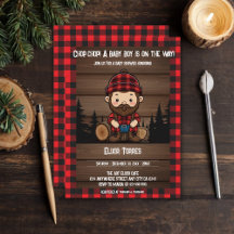 Khop Chop! Rustic Lumberjack Flanals Baby Shower