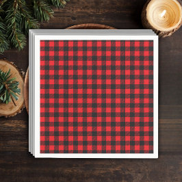 Khop Chop! Rustic Lumberjack Flanals Baby Shower Pappersservett
