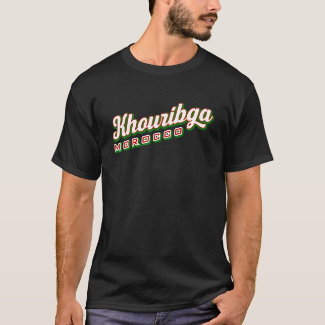 Khouribga Marocko T Shirt (Framsida)