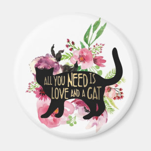 KHS Allt du behöver är Kärlek och en katt Magnet