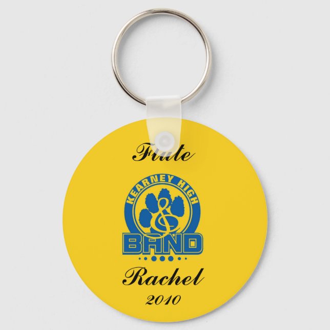 KHS Band-Nyckelring med namn Nyckelring (Framsida)