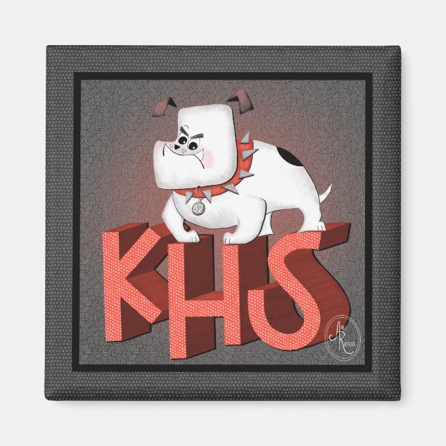 KHS Bulldog Magnet (Framsidan)