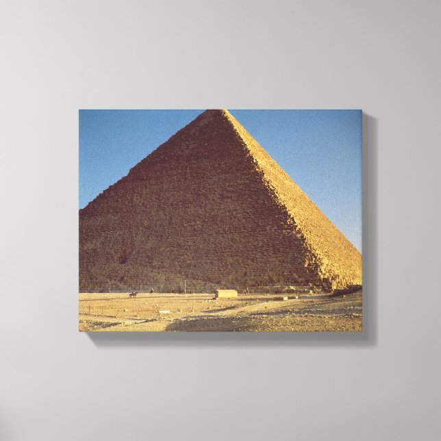 Khufu Gamla Khufu-Underbarens pyramid Canvastryck (Framsida)