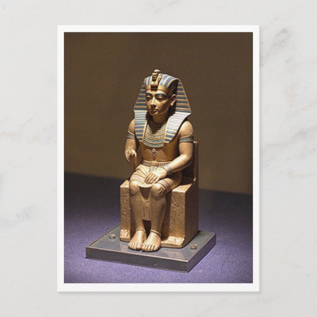 Khufu Great Pyramid Builder Egyptian King Vykort (Framsida)