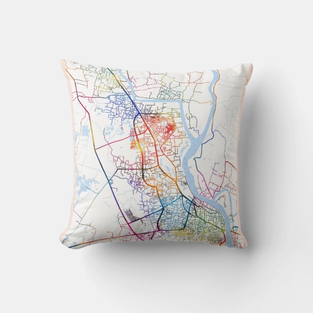 Khulna Bangladesh City Karta Kudde (Framsida)