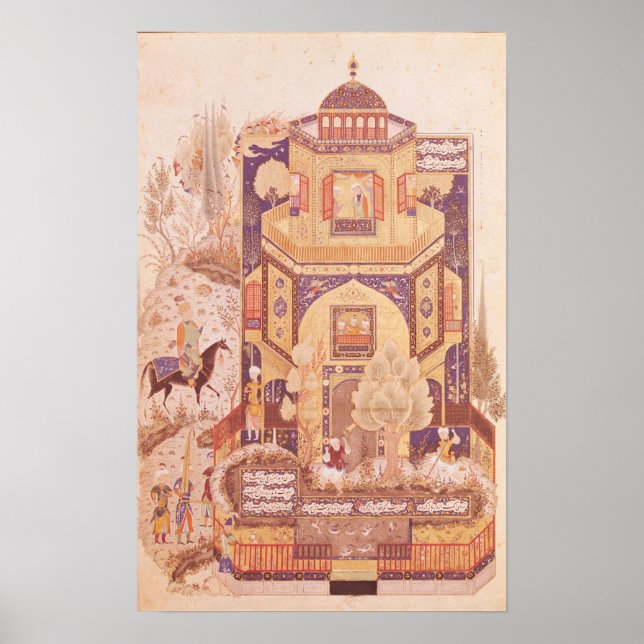 Khusrau framför Shirin Palace Poster (Framsidan)