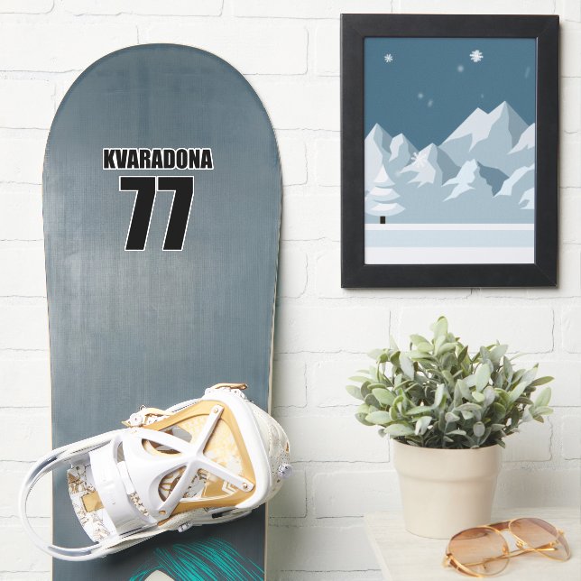 Khvicha Kvaratskhelia Klistermärken (Snowboard)