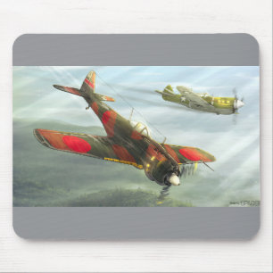 Ki-43 Mouse Pad för Oscar-flygplan Musmatta