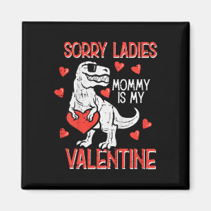 Ki, barn Dam Mamma Valentine Dino Trex Boy Ki Magnet