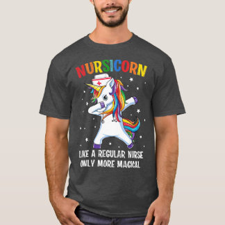 Ki Dabbing Unicorn Nursicorn Nurse Costume Lover T Shirt