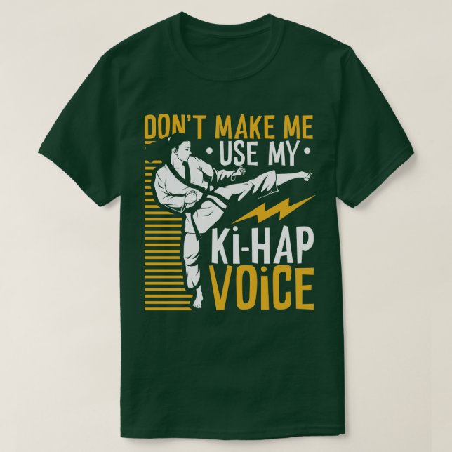 Ki Hap voice Tang Soo Do T Shirt (Design framsida)