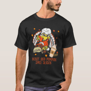 Ki Hockey och Pumpkin Spice Season Costume Fall Se T Shirt