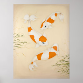 Ki Japansk Fishes Art Art Print Poster