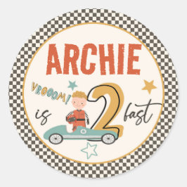 KI-märkning för körkortstest i Tävling - Perfekt f Runt Klistermärke