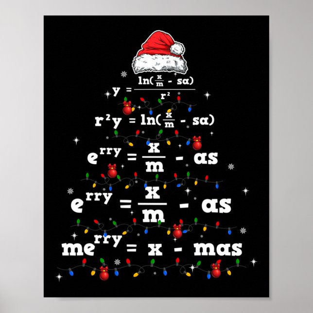 Ki Math Teacher jul Matching Costume Math Lo Poster (Framsidan)