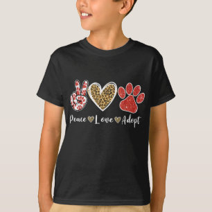 Ki Peace Kärlek Rädding Anta Hund Cat Lover Costum T Shirt