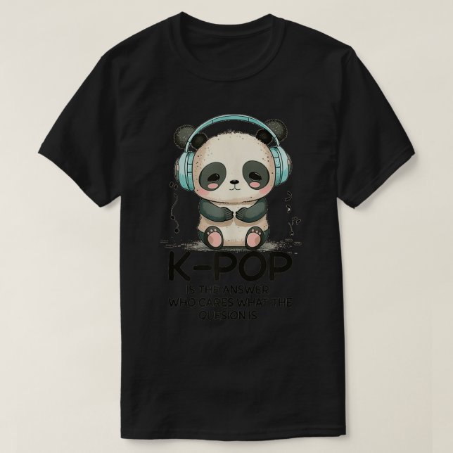 KI:s Response Panda Kpop Merch Kpop Merchandise T Shirt (Design framsida)
