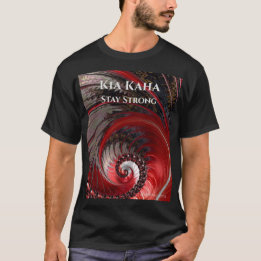 Kia Kaha Håll fast vid människans T-Shirt