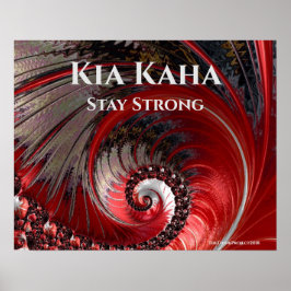 Kia Kaha Stanna starkt tema Poster