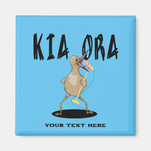 Kia ora Kiwi Maori Hälsning Magnet