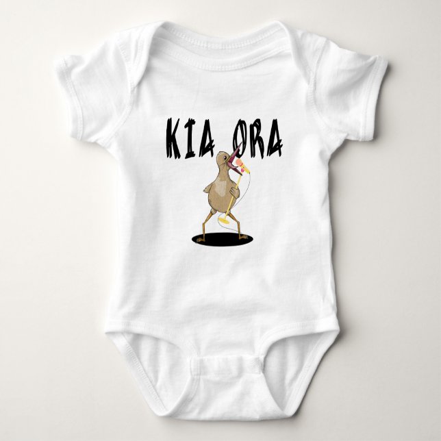 Kia Ora Kiwi T Shirt (Framsida)