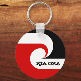 Kia Ora & Maori Flagga, Nya Zeeland/Sports, rugby Nyckelring