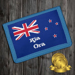 Kia Ora & New Zealand Flagga mode / Nya Zeeland<br><div class="desc">WALLETS: Nya Zeeland flagga & Kia Ora hälsning,  Nya Zeeland mode - kärlek mitt land,  resepatrioter/sportfantaster</div>