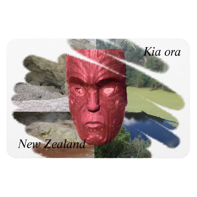 Kia Ora New Zealand magnet (Horisontell)